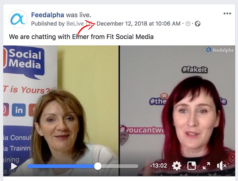 download facebook live video from feed