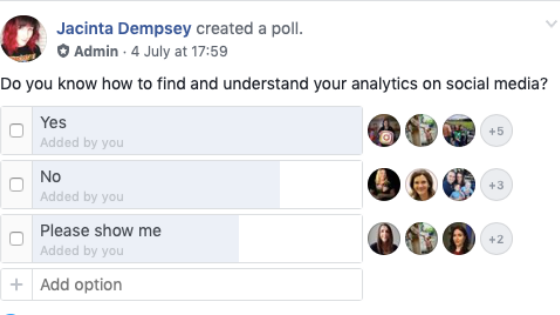 facebook poll