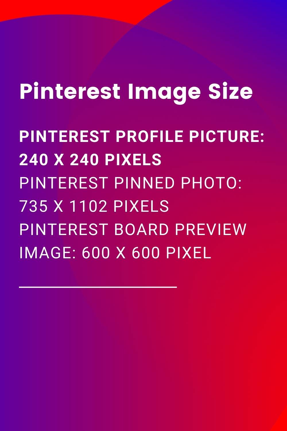 Pinterest Image Size